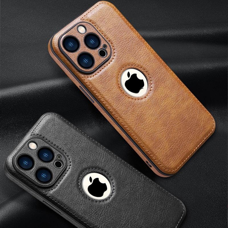 Classic PU Leather iPhone Case