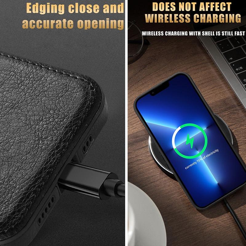 Classic PU Leather iPhone Case – product view 5