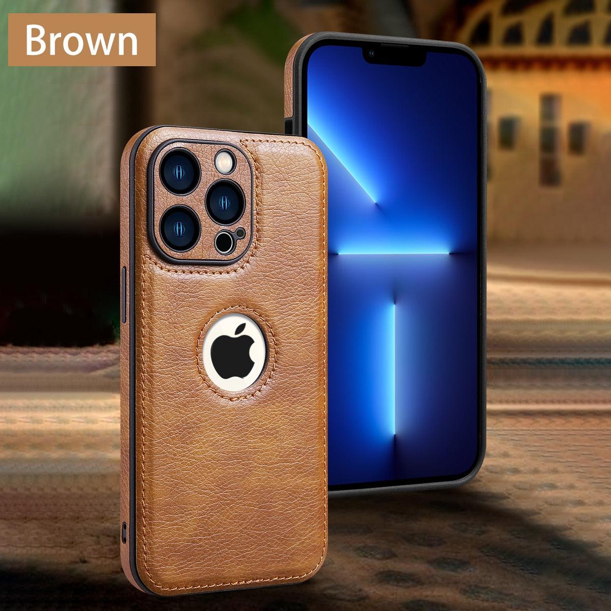 Classic PU Leather iPhone Case – product view 2