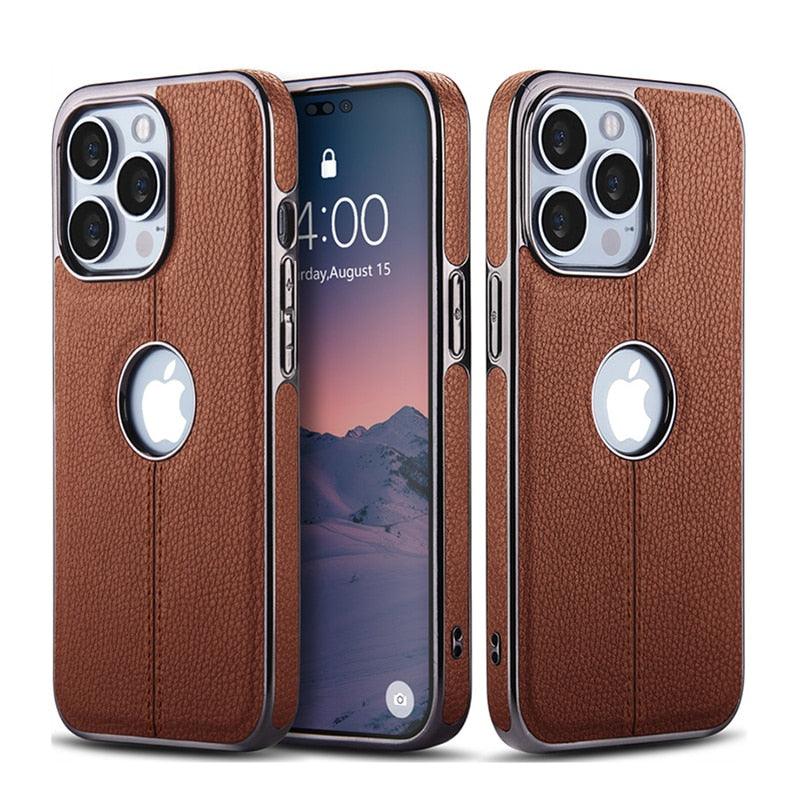 Textured Leather iPhone 14 Case – product view 16
