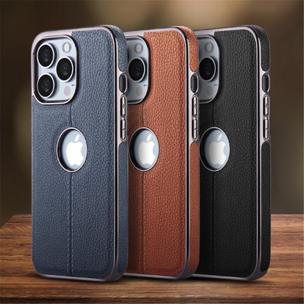 Textured Leather iPhone 14 Case – product view 2