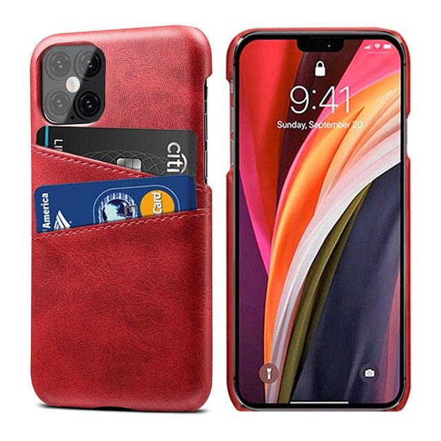 Ultra-Thin Leather iPhone Wallet Case