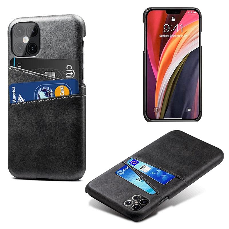 Ultra-Thin Leather iPhone Wallet Case – product view 2