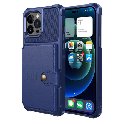 Magnetic Leather iPhone Wallet Case with Stand – product view 9