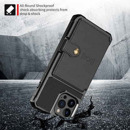 Magnetic Leather iPhone Wallet Case with Stand – product view 15