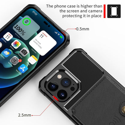 Magnetic Leather iPhone Wallet Case with Stand – product view 6