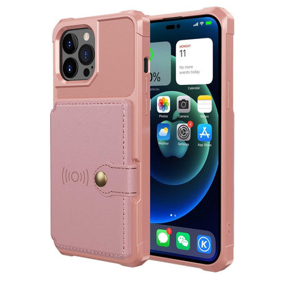 Magnetic Leather iPhone Wallet Case with Stand – product view 19