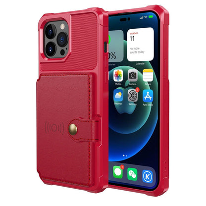 Magnetic Leather iPhone Wallet Case with Stand – product view 11