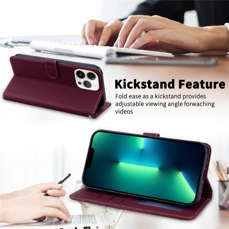 Redmi Note 11 Leather Flip Wallet Case – product view 5