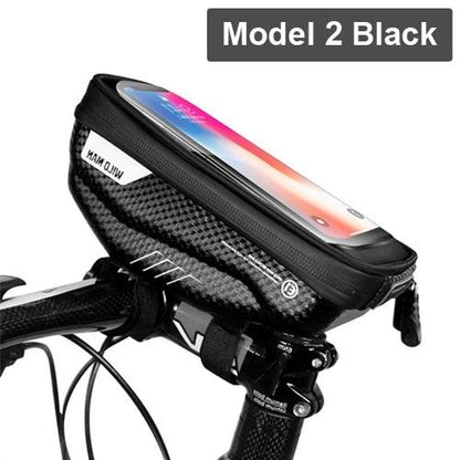 Black Waterproof Bike Phone Bag – 6.6-Inch