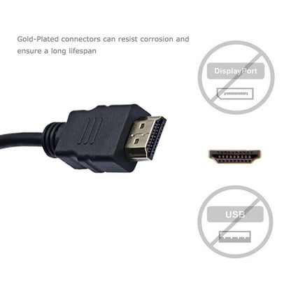 HD 1080P HDMI Compatible To VGA Adapter Converter Cable Gold-Plated HDMI to VGA Adapter For Laptop TV To Projector Display HDTV