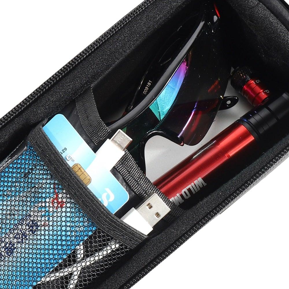 Black Waterproof Bike Phone Bag – 6.6-Inch