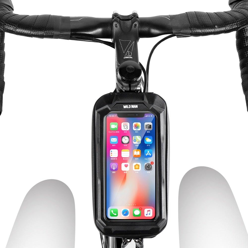 Black Waterproof Bike Phone Bag – 6.6-Inch