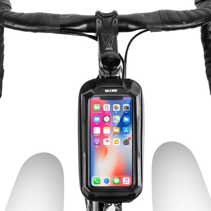 Black Waterproof Bike Phone Bag – 6.6-Inch