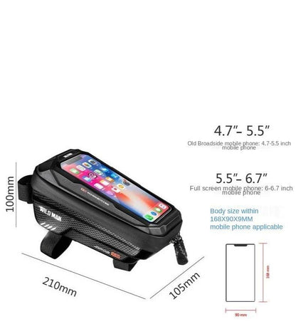 Hard-Shell Touchscreen Bike Phone Bag