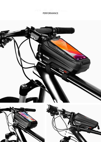 Hard-Shell Touchscreen Bike Phone Bag