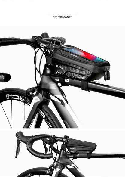 Hard-Shell Touchscreen Bike Phone Bag