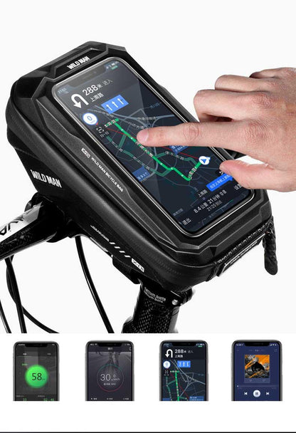 Hard-Shell Touchscreen Bike Phone Bag