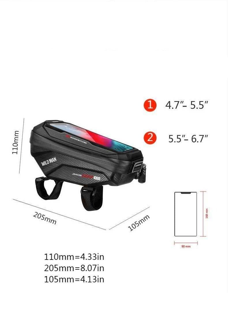 Hard-Shell Touchscreen Bike Phone Bag