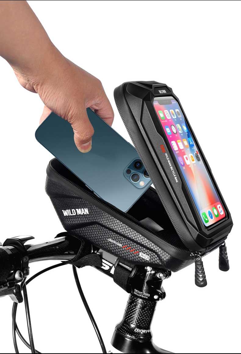 Hard-Shell Touchscreen Bike Phone Bag
