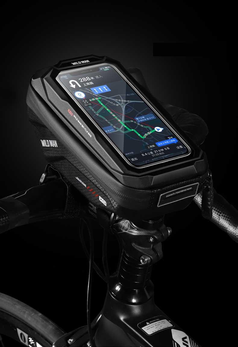 Hard-Shell Touchscreen Bike Phone Bag