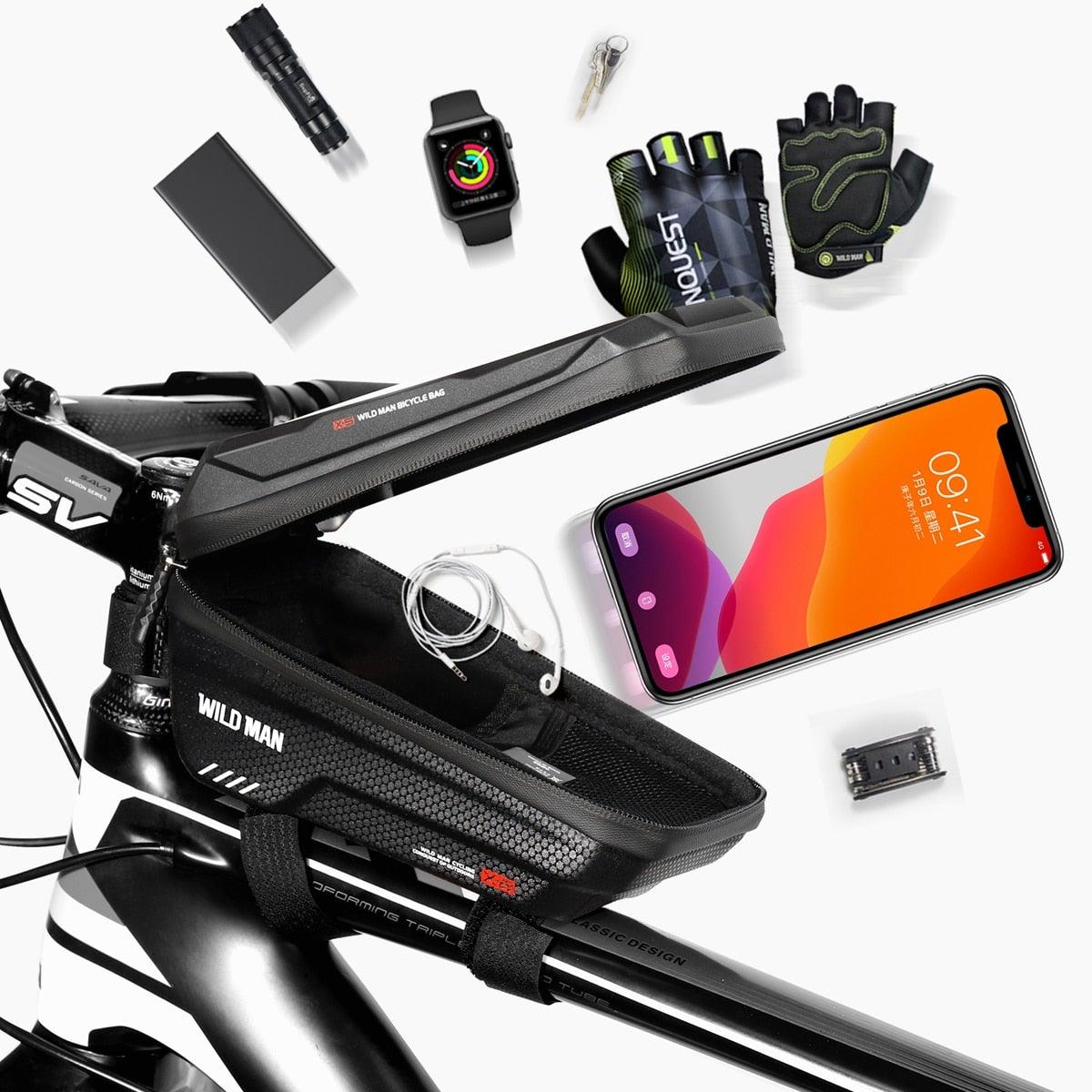 Hard-Shell Touchscreen Bike Phone Bag