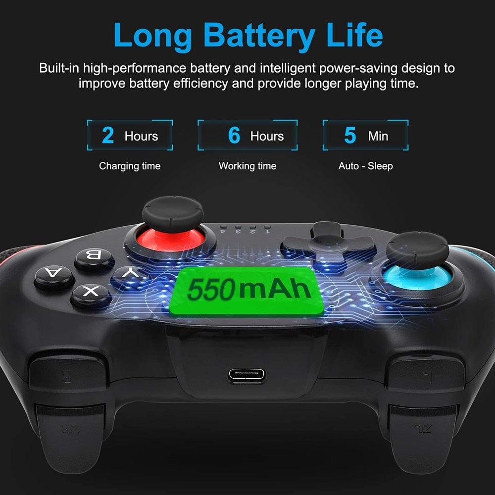 Black Wireless Bluetooth Multi-Device Gamepad – product view 3