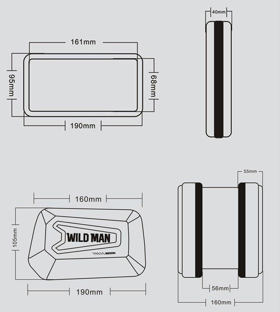 Reflective Rainproof Bike Phone Bag – 6.5-Inch – product view 12
