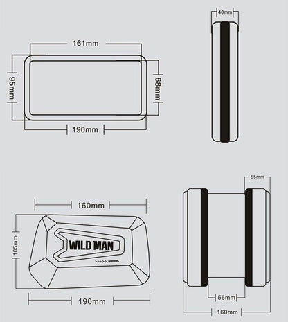 Reflective Rainproof Bike Phone Bag – 6.5-Inch – product view 12
