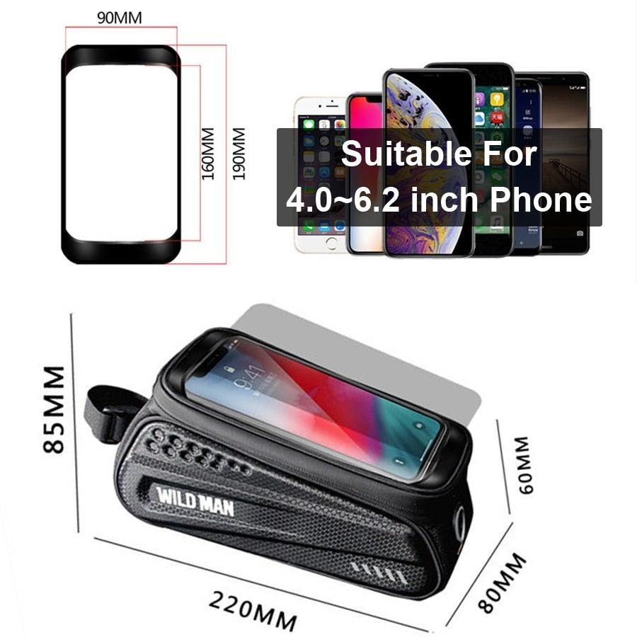 Reflective Rainproof Bike Phone Bag – 6.5-Inch