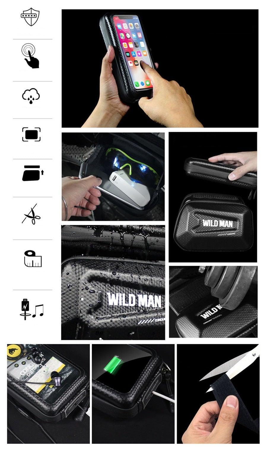 Reflective Rainproof Bike Phone Bag – 6.5-Inch – product view 7