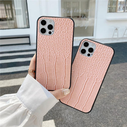 Animal-Texture PU Leather iPhone Case