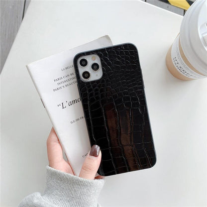 Animal-Texture PU Leather iPhone Case