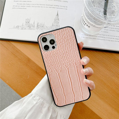 Animal-Texture PU Leather iPhone Case