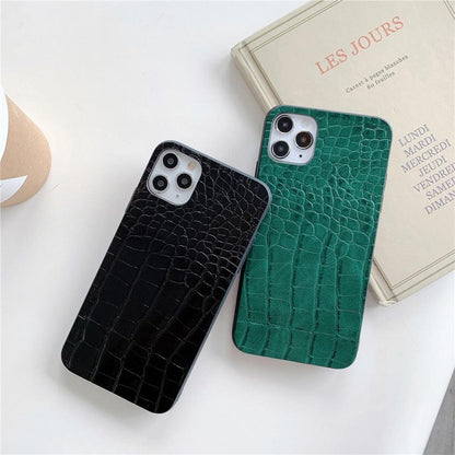 Animal-Texture PU Leather iPhone Case