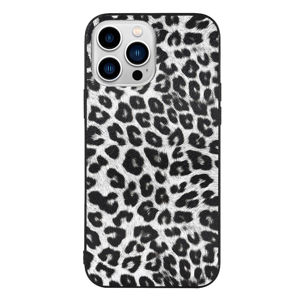 Animal-Texture PU Leather iPhone Case