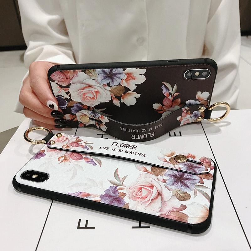 Floral Wrist-Strap iPhone Case – product view 2