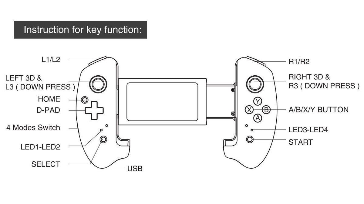 Wireless Bluetooth Mobile Game Controller – product view 7