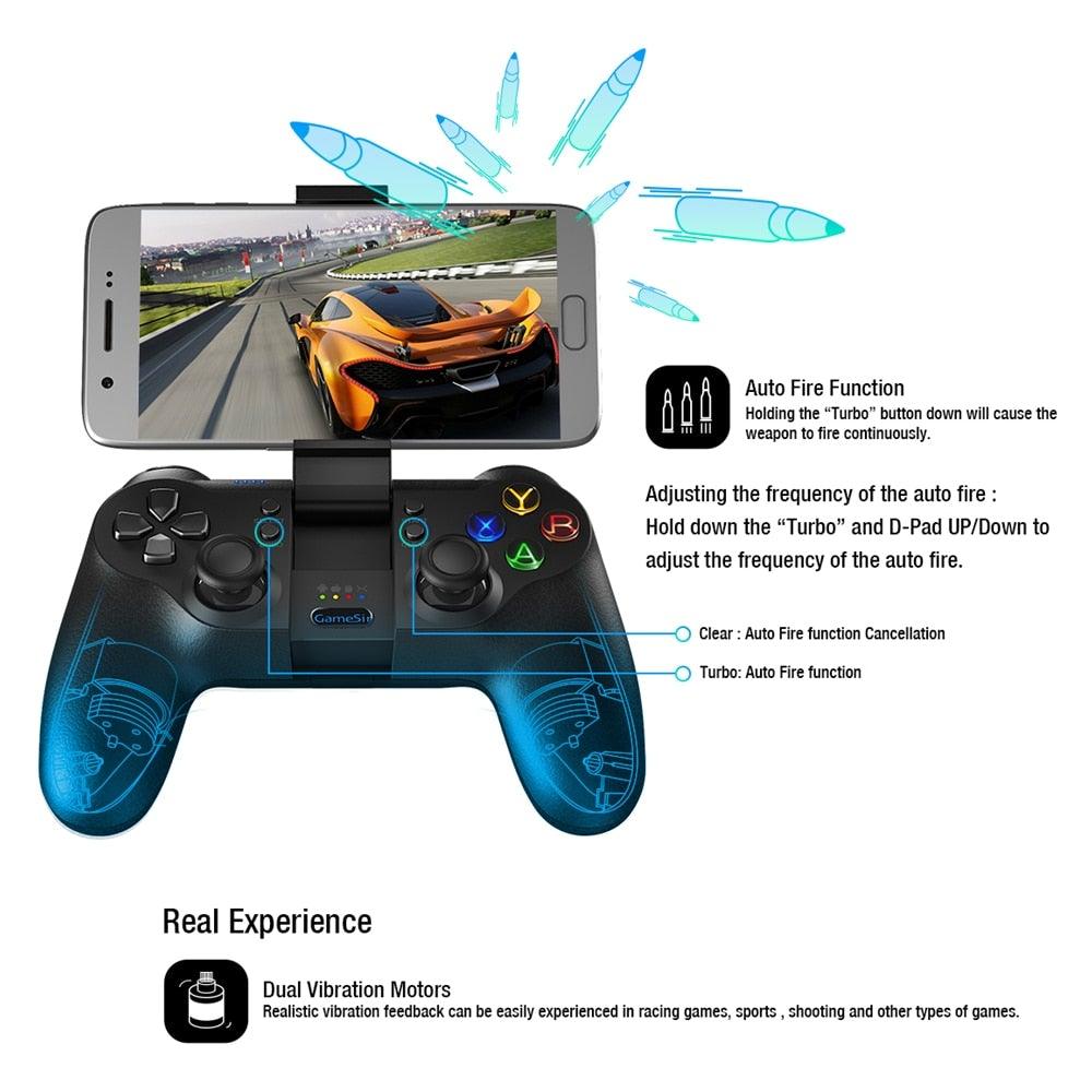 Black Bluetooth 2.4GHz Wireless Gamepad – product view 7