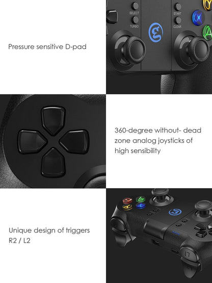 Black Bluetooth 2.4GHz Wireless Gamepad – product view 14