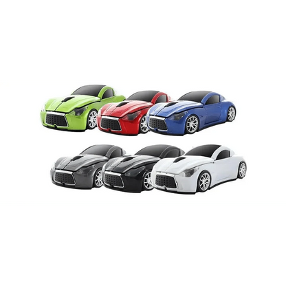 Stylish Wireless Computer Car Shape Mouse Mini 3D Ergonomic PC Gamer Mouse Retro Optical Mice 1600 DPI USB Receiver Suitable for PC/Computer/Laptop