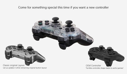 Transparent Dual-Shock Wireless PC Gamepad – product view 3