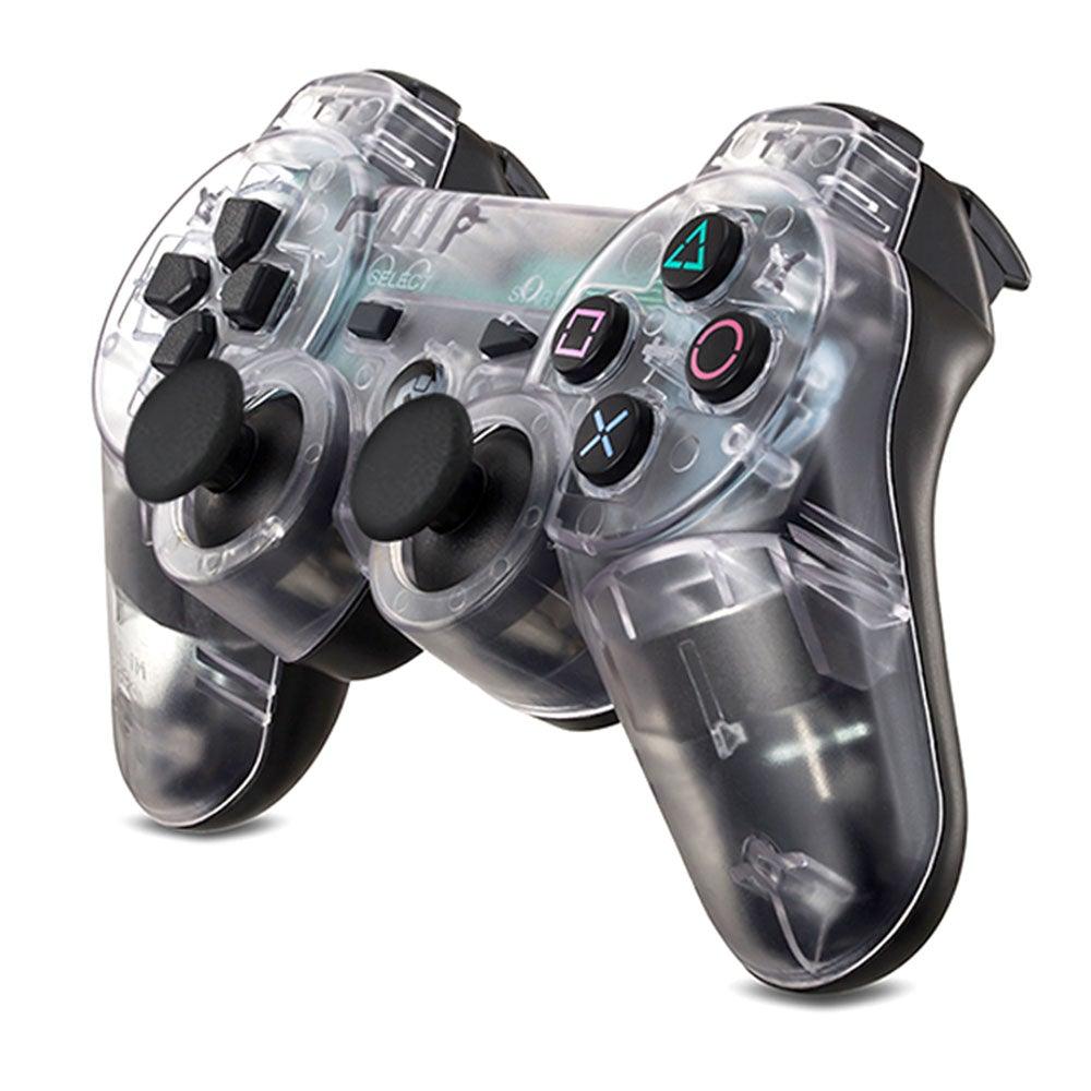 Transparent Dual-Shock Wireless PC Gamepad