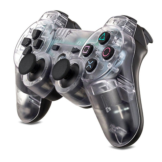 Transparent Dual-Shock Wireless PC Gamepad